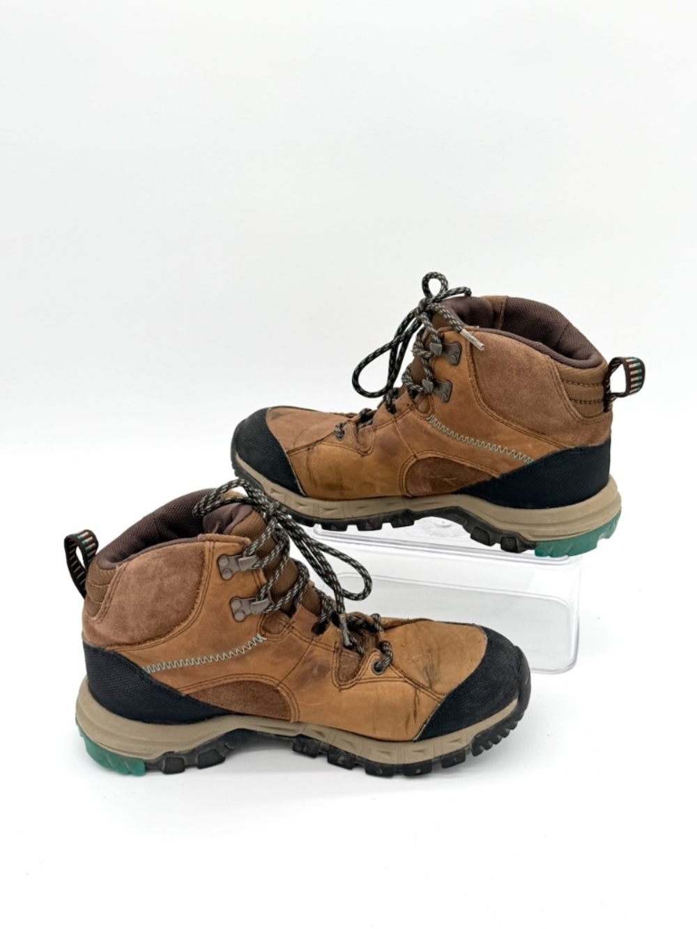 Ariat Skyline Mid Waterproof Hiking Boots Womens Size 8.5 B Brown Leather - Picture 7 of 8